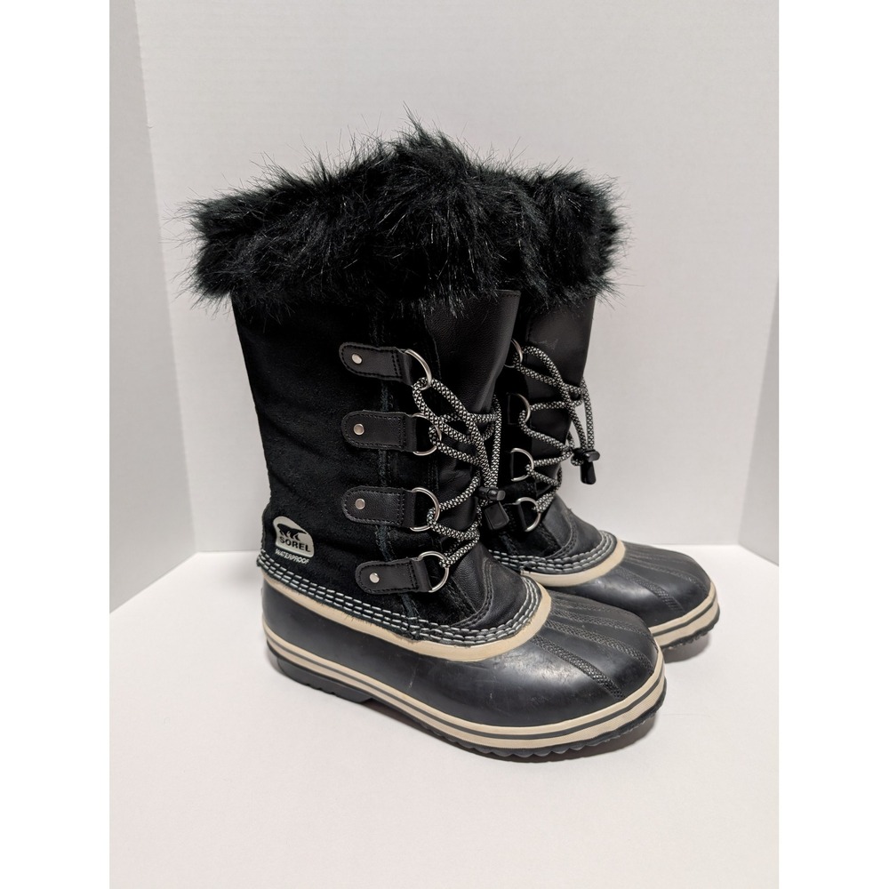 Sorel Joan of Arctic Black Waterproof Winter Snow Rubber Duck Boots Women's‎ 5
